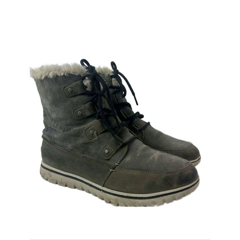 Sorel Joan Explorer Suede Leather Women's Ankle Booties.